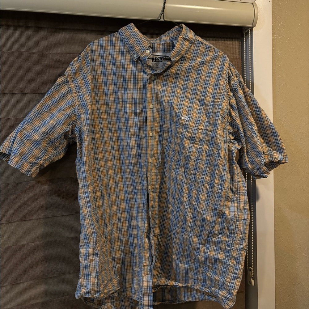 Resistol Ranch Men’s Short Sleeve Button Up Shirt Size XXL